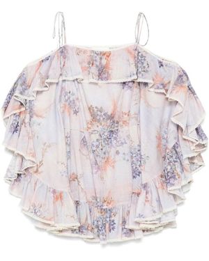 Zimmermann Lila Spitzenkleid - Pink