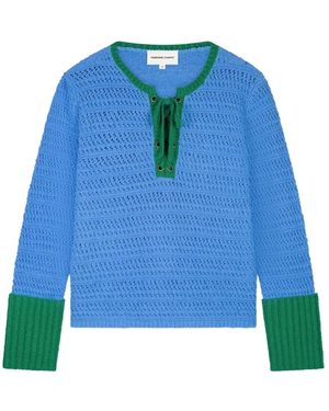 FABIENNE CHAPOT V-Neck Knitwear - Bleu