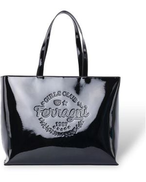 Chiara Ferragni Tote Bags - Nero
