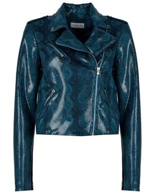 Patrizia Pepe Ramoneska Biker Jacket - Blauw