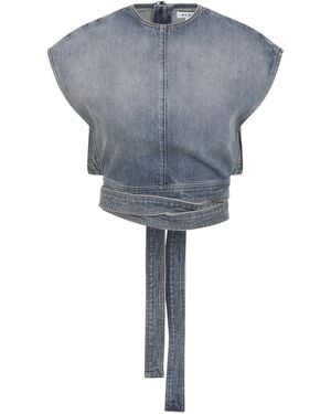 Alaïa Sleeveless Tops - Grey
