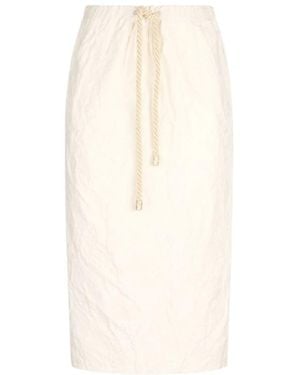 Roberto Cavalli Midi Skirts - Natural