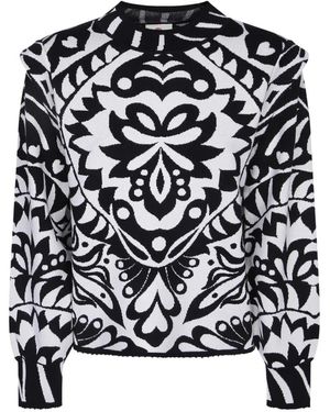 FARM Rio Round-Neck Knitwear - Negro