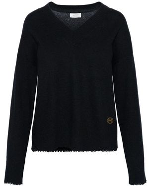 Hèst Truien & Vesten ,Zwart ,V-Hals Truien