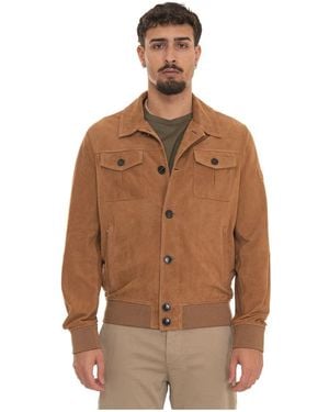 Peuterey Leather Jackets - Brown