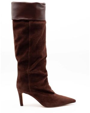 Julie Dee Heeled Boots - Brown