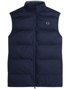 Fred Perry Gesteppte Weste - Blau