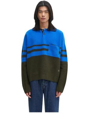 Wales Bonner Calm Polo - Blau