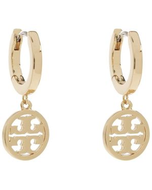 Tory Burch Miller Huggie Hoop Ohrringe - Mettallic