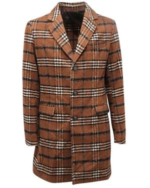 Imperial Single-Breasted Coats - Marrón