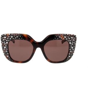 Gucci Accessoires ,Bruin ,Zonnebrillen