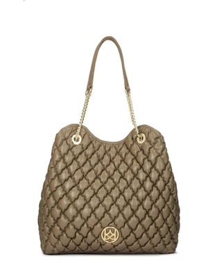 Kazar Weiche Große Schultertasche - Mettallic