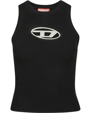 DIESEL Sleeveless Tops - Nero