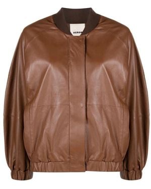 Aeron Leather Jackets - Brown