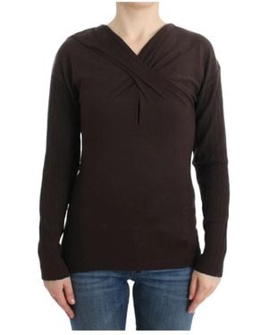 Roberto Cavalli V-Neck Knitwear - Black