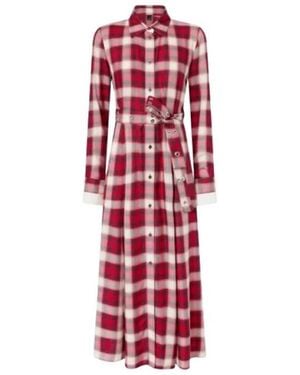 Pinko Kleedjes ,Rood ,Katoen Atropa Jurk