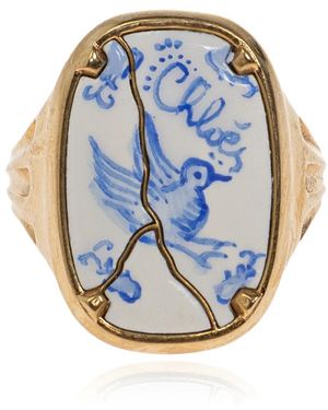 Chloé Bloomcraft Siegelring - Blau