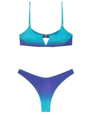 FK Bikini donna fascia v mit amerikanischem festem degradè 1152-x46 - Blau