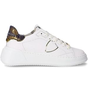 Philippe Model Sneakers Tres Temple Tennis - Weiß