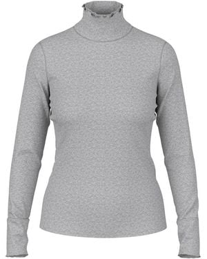 Marc Cain Schmales Rollkragenshirt - Grau