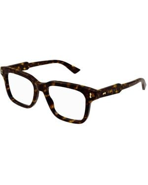 Gucci Accessoires ,Bruin ,Décor Rechthoekig Montuur - Zwart