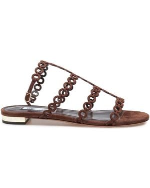 Aquazzura Sliders - Brown