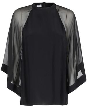 Filippa K Overhemden ,Zwart ,Sheer Raglan Blouse