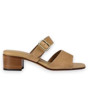 Doucal's Heeled Mules - Brown