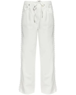 Rag & Bone Jeans Mit Muschelsaum Und Kordelzug - Weiß