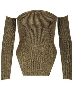 KHAITE Round-Neck Knitwear - Green