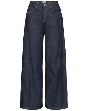 Ichi Jeans ,Blauw ,Denim Wide Jeans