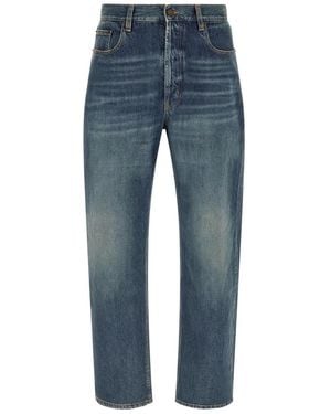Saint Laurent Straight Jeans - Azul