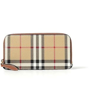 Burberry Stijlvolle Portemonnee Voor Mannen En Vrouwen - Naturel