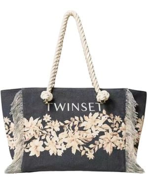 Twinset Tote Bags - Nero