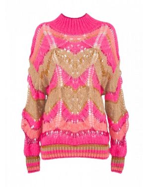 Nenette Round-Neck Knitwear - Pink