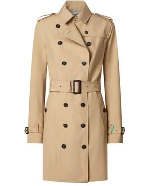 Save The Duck Trench Coats - Natural