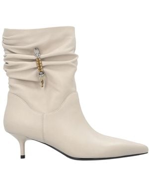 Pinko Schoenen ,Leer Gloria 28 Enkellaarsjes - Naturel