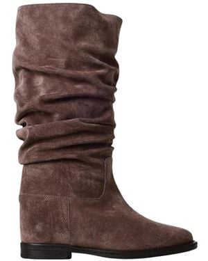 Via Roma 15 High Boots - Marrone