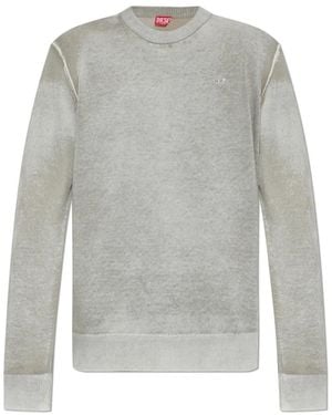 DIESEL Round-Neck Knitwear - Grigio