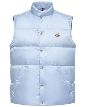 Moncler Waistcoats - Blue