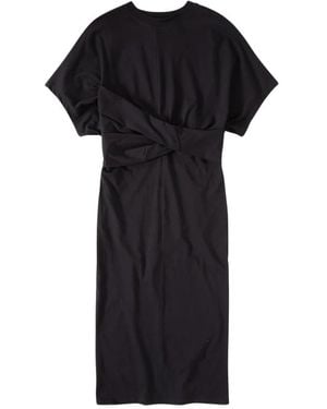 Closed Midi Dresses - Black