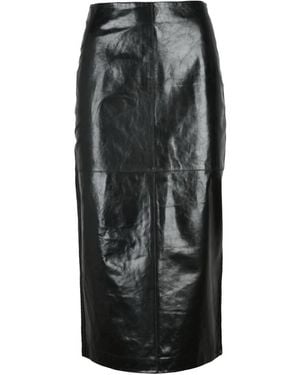 Sportmax Leather Skirts - Black