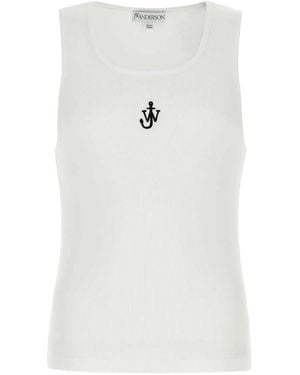 JW Anderson Sleeveless Tops - Blanco