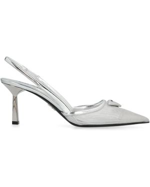 Prada Schoenen ,Grijs ,Heels - Wit