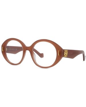 Loewe Rote Runde Brille Anagram Design - Braun