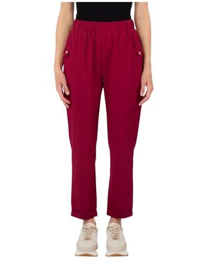 Liu Jo Tapered Trousers - Rojo