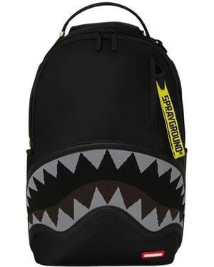 Sprayground Gele Tape Shark Central Rugzak - Zwart
