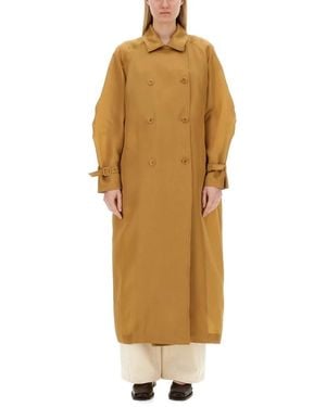 Max Mara Double-Breasted Coats - Yellow