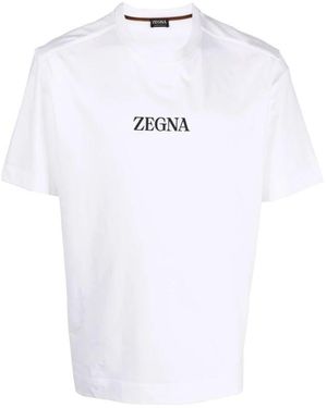 ZEGNA T-Shirts - Weiß