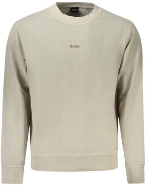 BOSS Hoodies & Sweatvesten ,Sweatshirts - Grijs